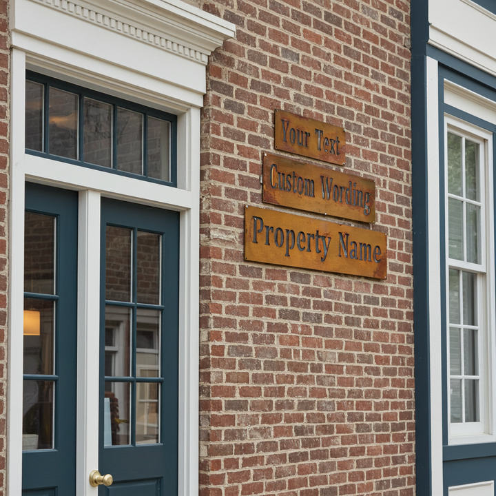 Property Entrance Signs - Custom Made Rectangular