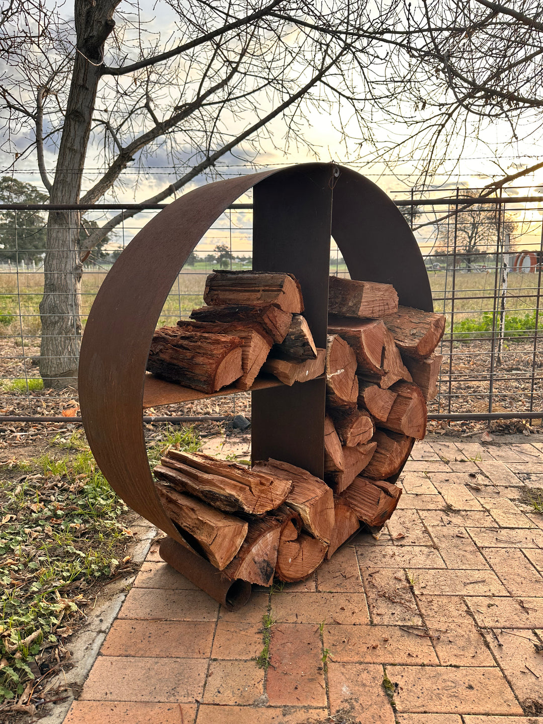 Round Firewood Storage Rack