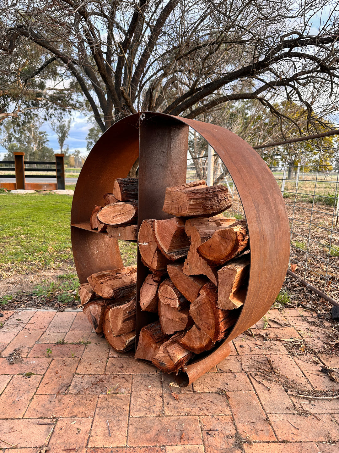 Round Firewood Storage Rack