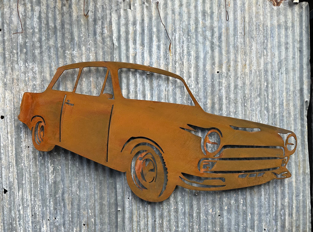 Mark 1 Cortina Metal Wall Art-Old n Dazed