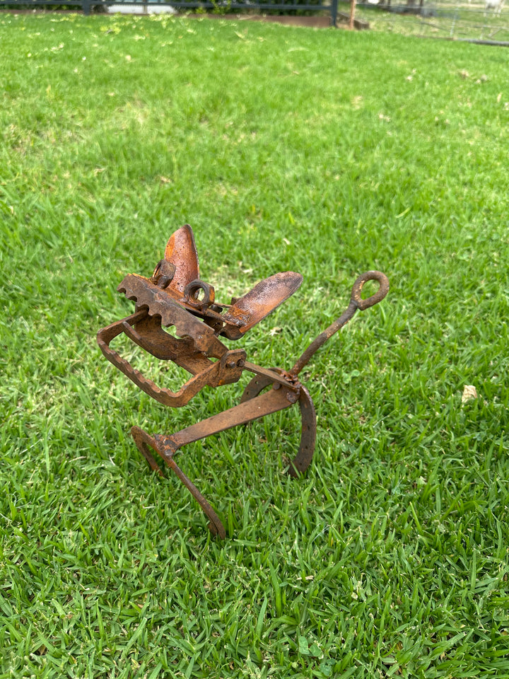 Trap Dog - Metal Garden Sculpture - Garden Art-Old n Dazed