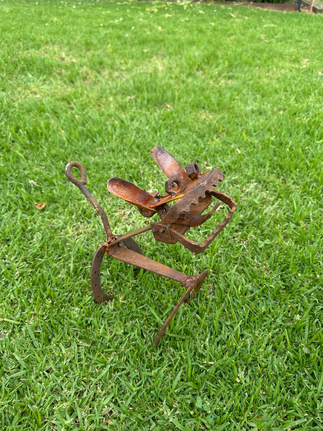 Trap Dog - Metal Garden Sculpture - Garden Art-Old n Dazed