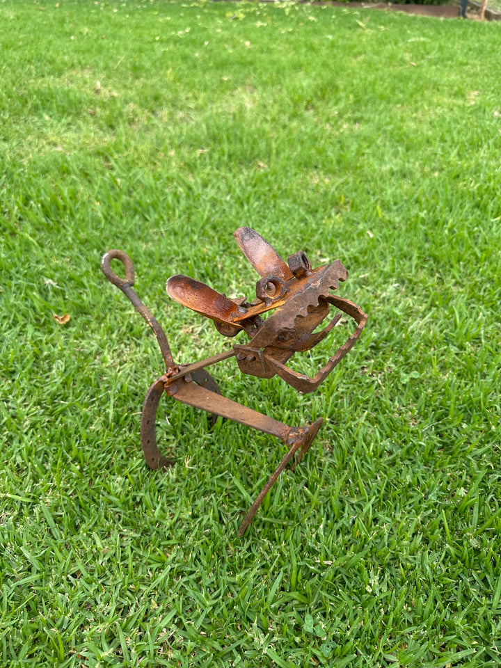 Trap Dog - Metal Garden Sculpture - Garden Art-Old n Dazed