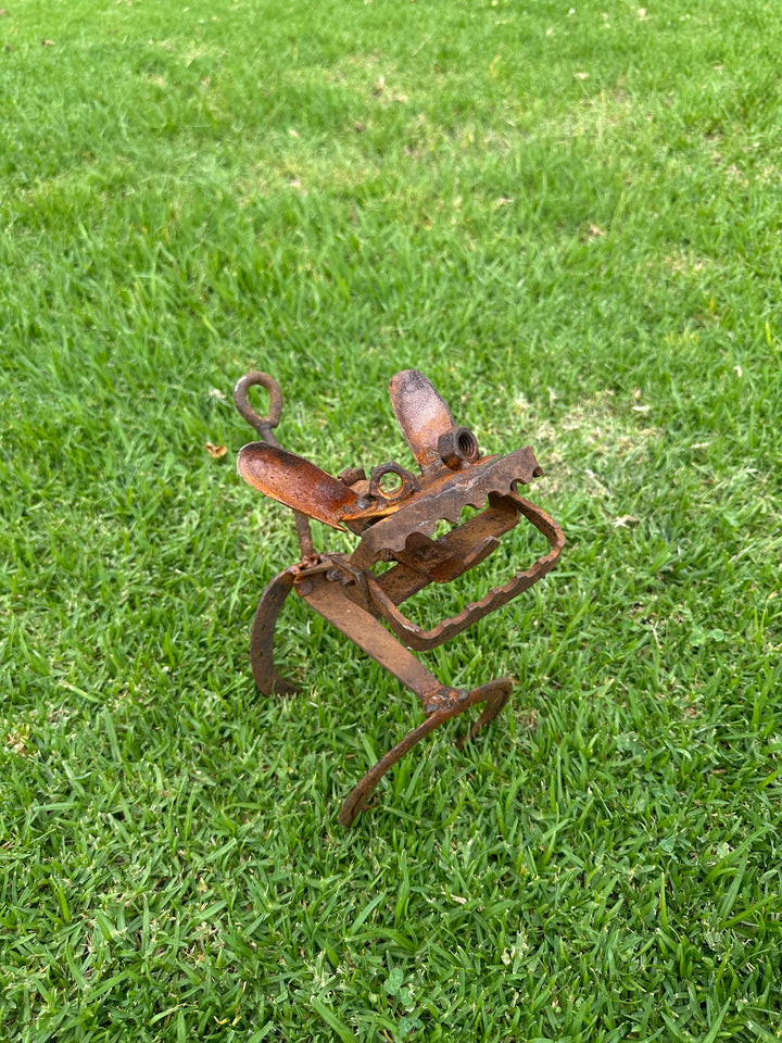 Trap Dog - Metal Garden Sculpture - Garden Art-Old n Dazed