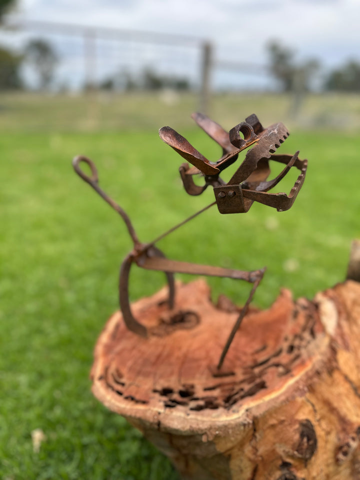 Trap Dog - Metal Garden Sculpture - Garden Art-Old n Dazed