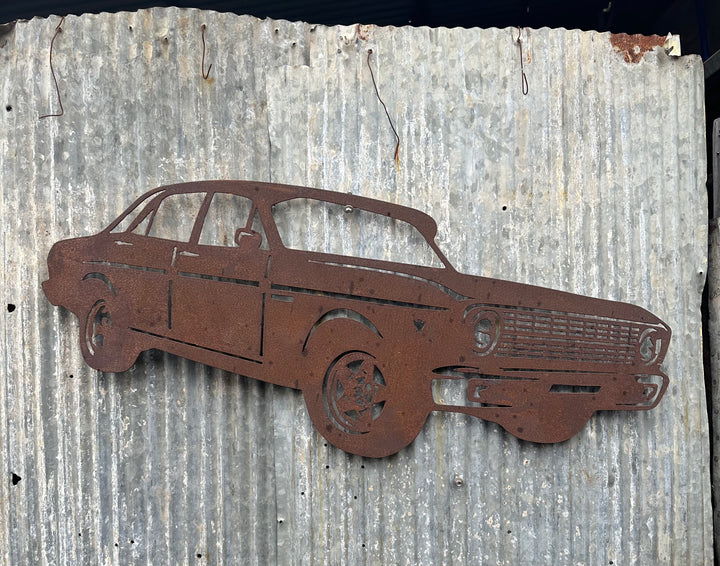 XR Ford Sedan Metal Wall Art-Old n Dazed