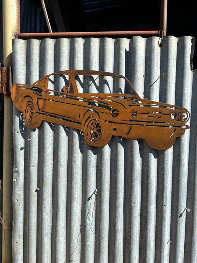 1966 Ford Mustang Metal Wall Art-Old n Dazed
