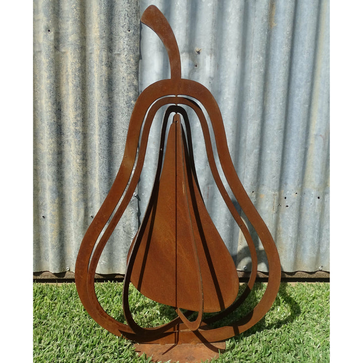 3d Pears (3 sizes available) Metal Garden Art-Old n Dazed