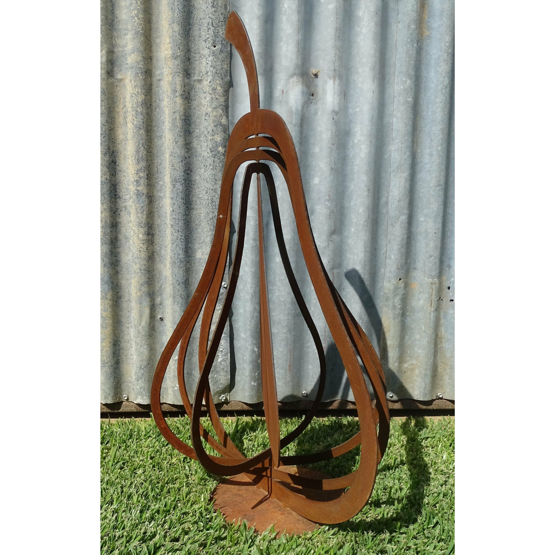 3d Pears (3 sizes available) Metal Garden Art-Old n Dazed