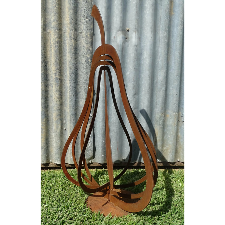 3d Pears (3 sizes available) Metal Garden Art-Old n Dazed