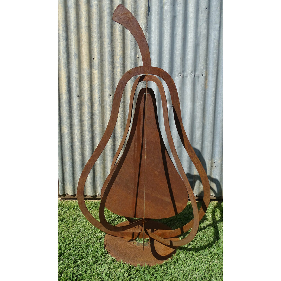 3d Pears (3 sizes available) Metal Garden Art-Old n Dazed
