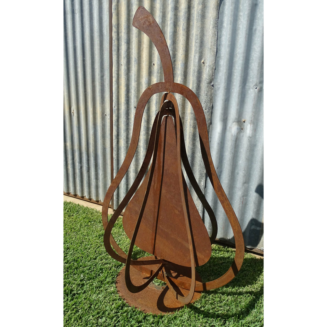 3d Pears (3 sizes available) Metal Garden Art-Old n Dazed