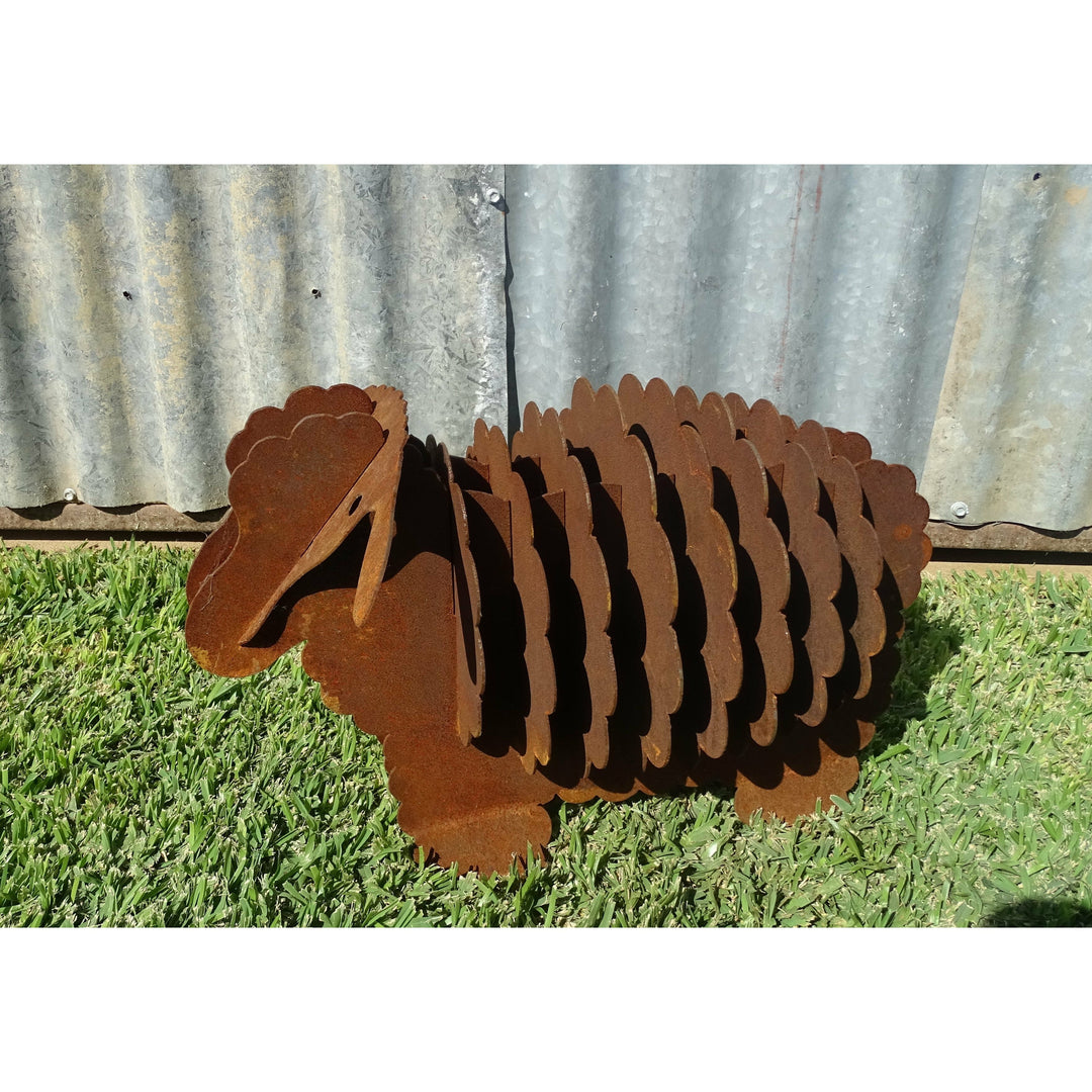 3d Sheep (3 sizes available) Metal Garden Art-Old n Dazed