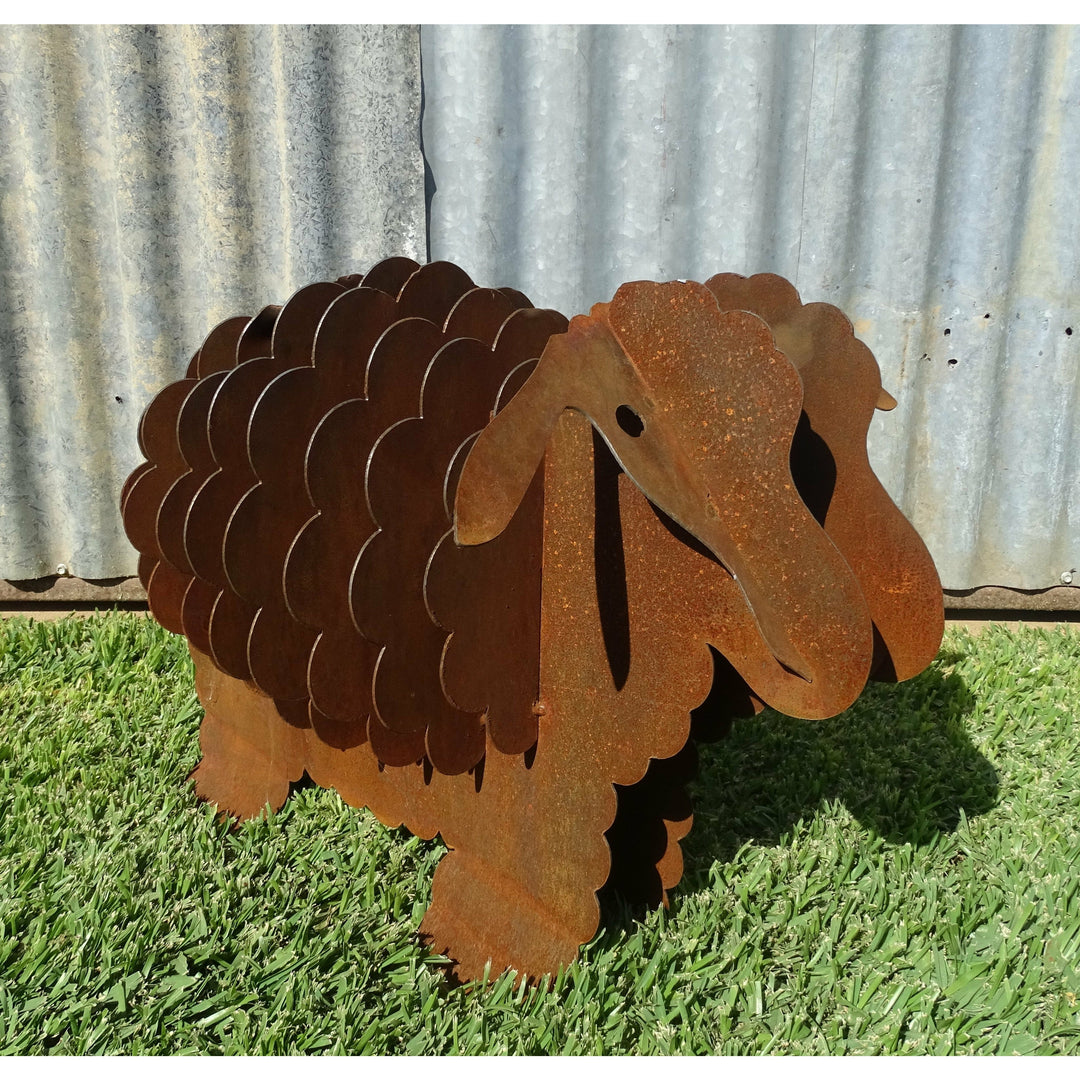 3d Sheep (3 sizes available) Metal Garden Art-Old n Dazed