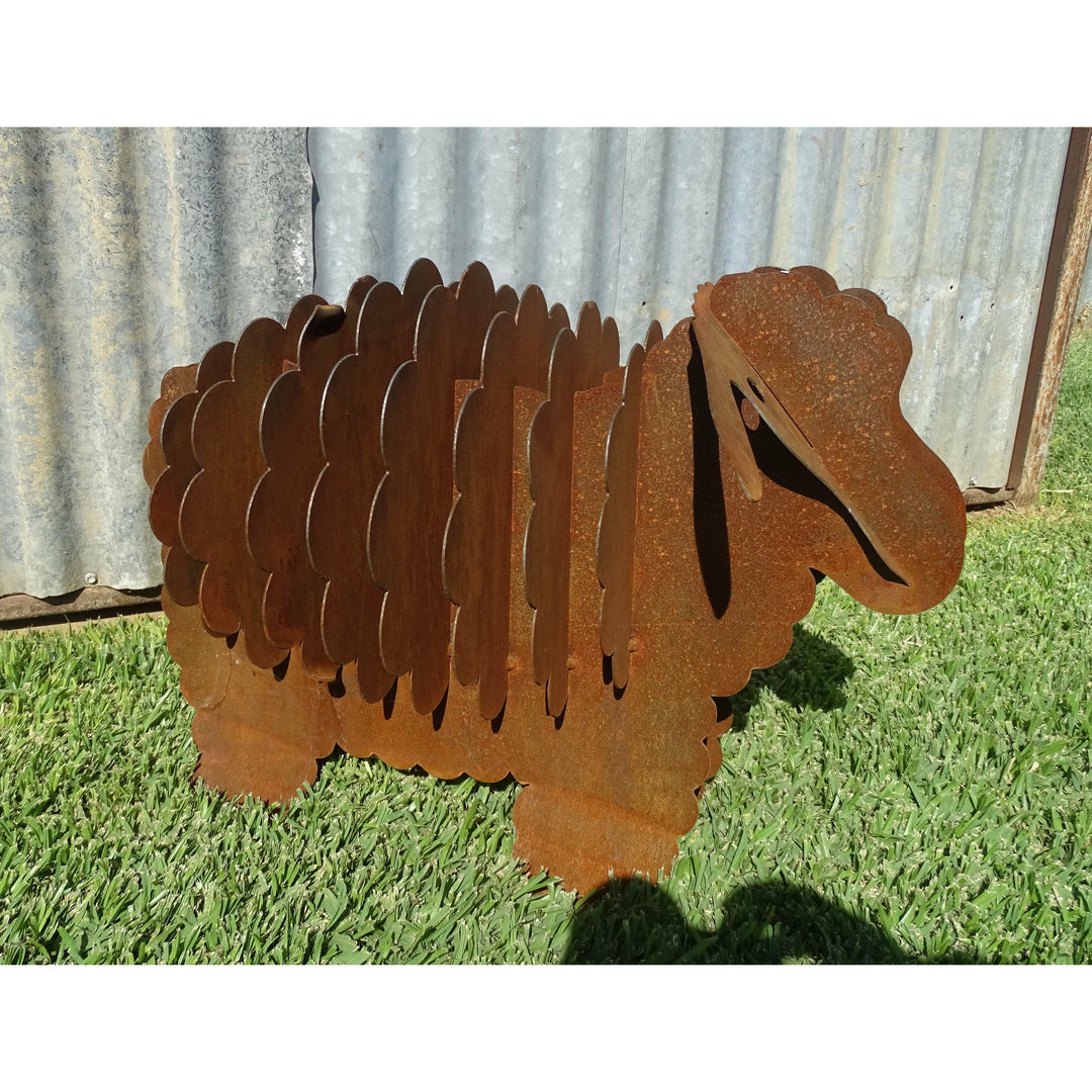 3d Sheep (3 sizes available) Metal Garden Art-Old n Dazed
