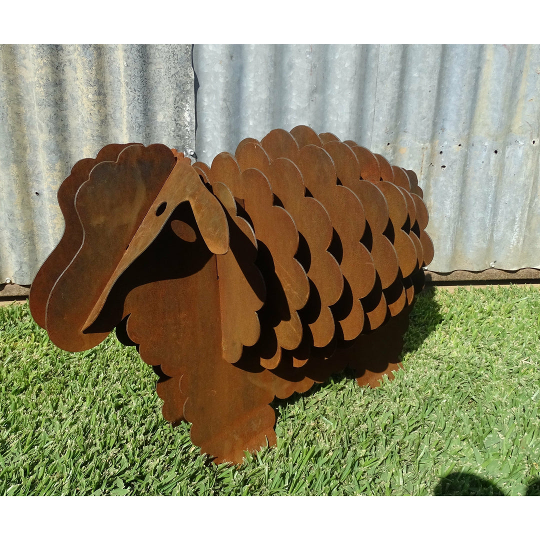 3d Sheep (3 sizes available) Metal Garden Art-Old n Dazed