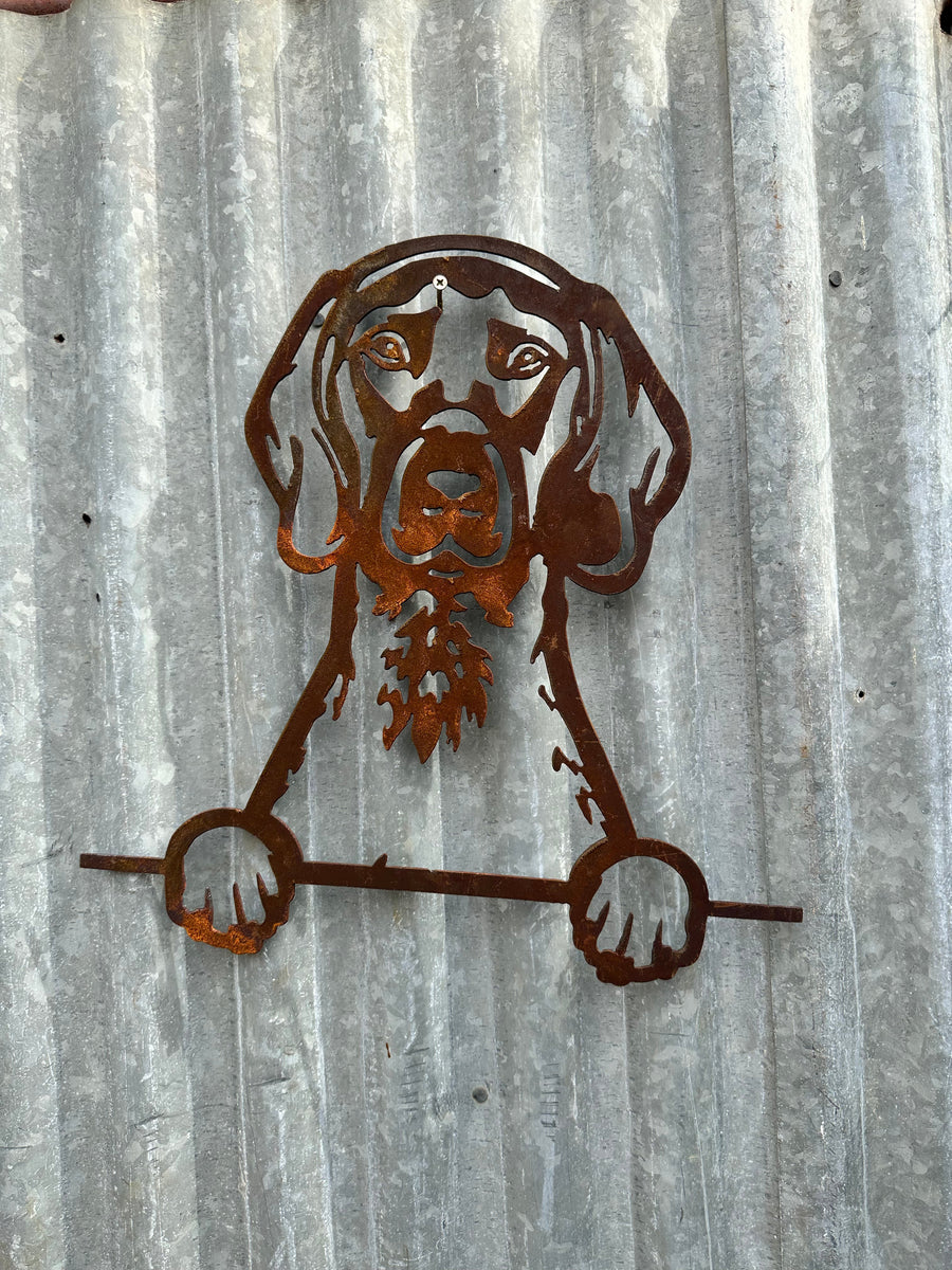 Pointer - Dog Memorial Plaque - Metal Art-Old n Dazed