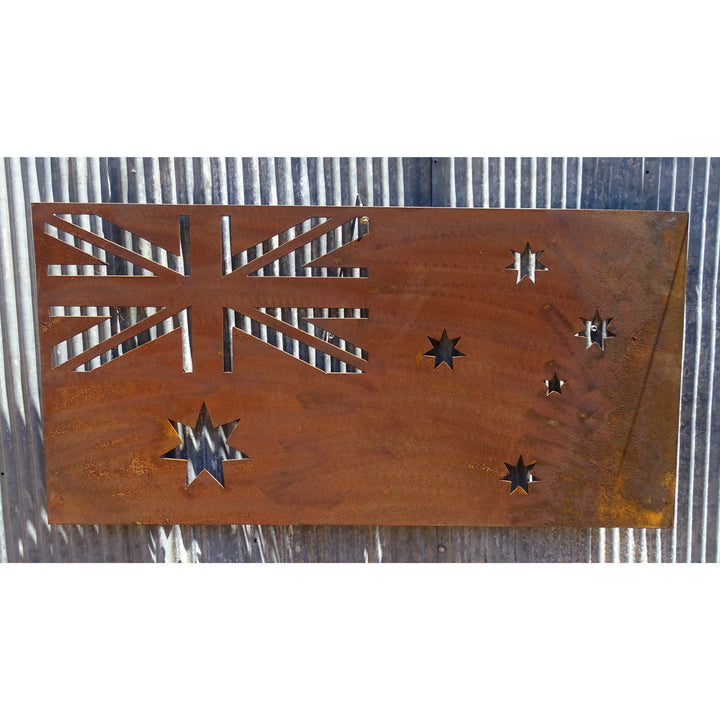 Australian Flag Metal Wall Art-Old n Dazed