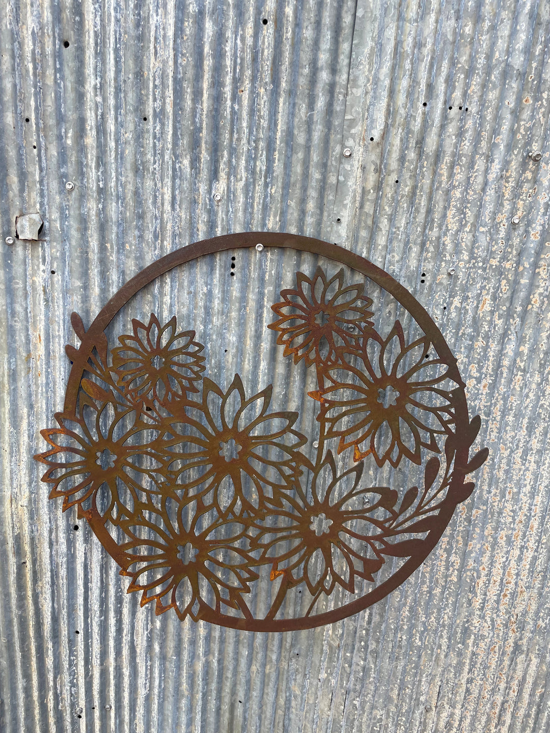 Bunch of Flowers - Metal Wall Art-Old n Dazed