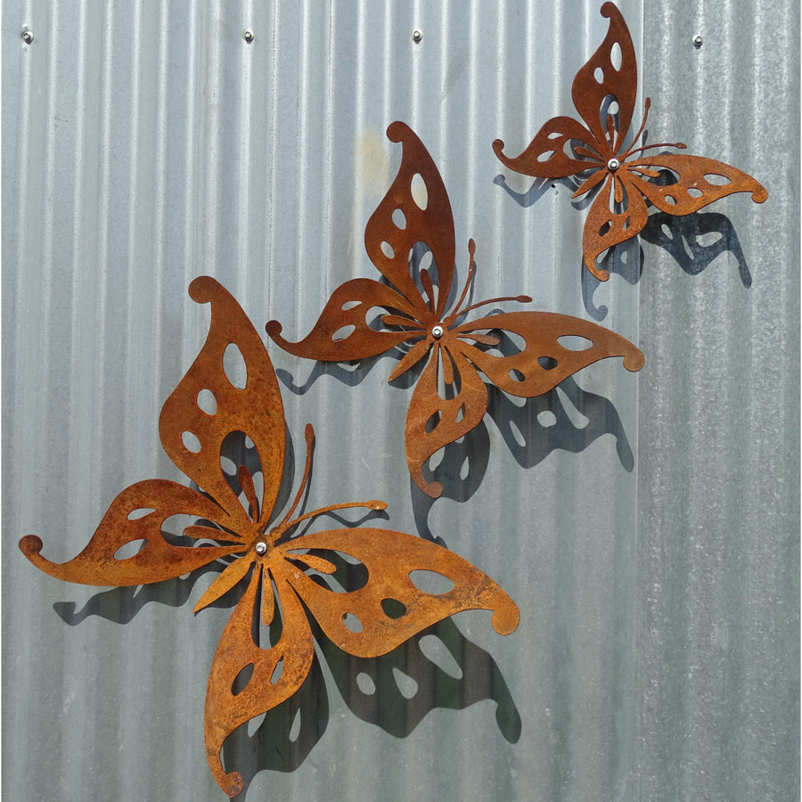 Butterflies Metal Wall Art-Old n Dazed