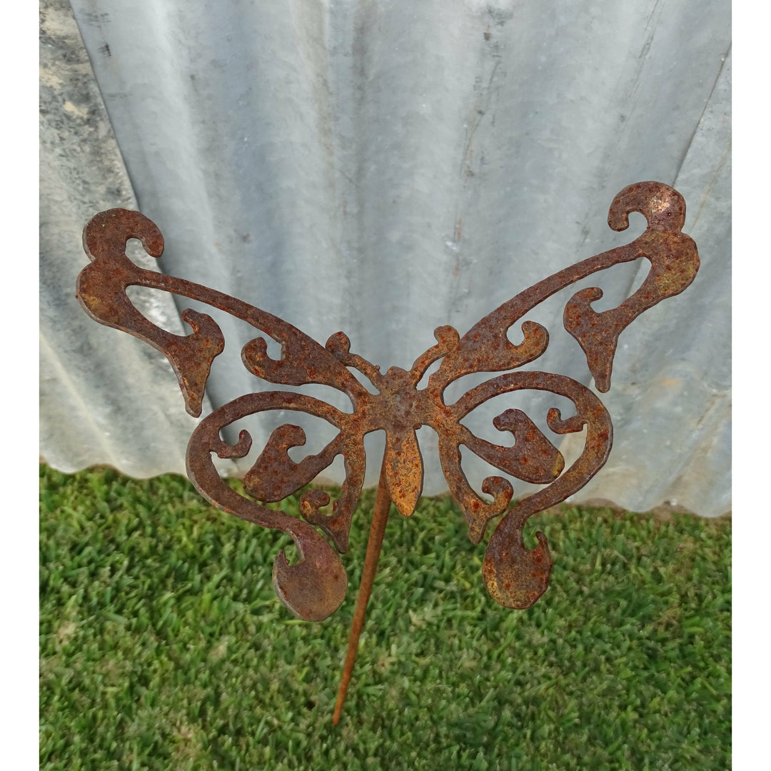 Butterfly Metal Garden Spike / Stake-Old n Dazed