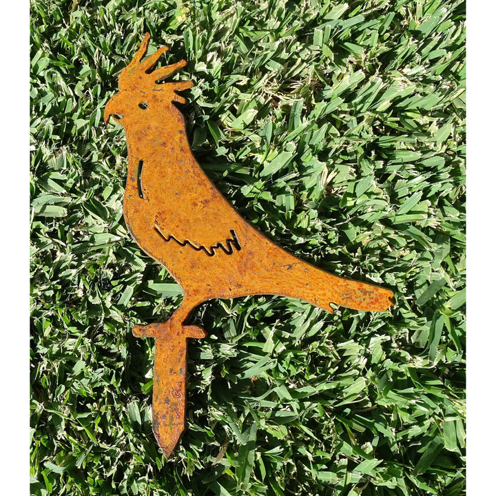 Cockatoo Metal Garden Art-Old n Dazed