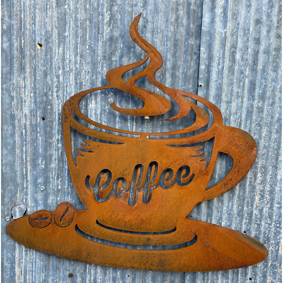 Coffee Sign Metal Wall Art-Old n Dazed