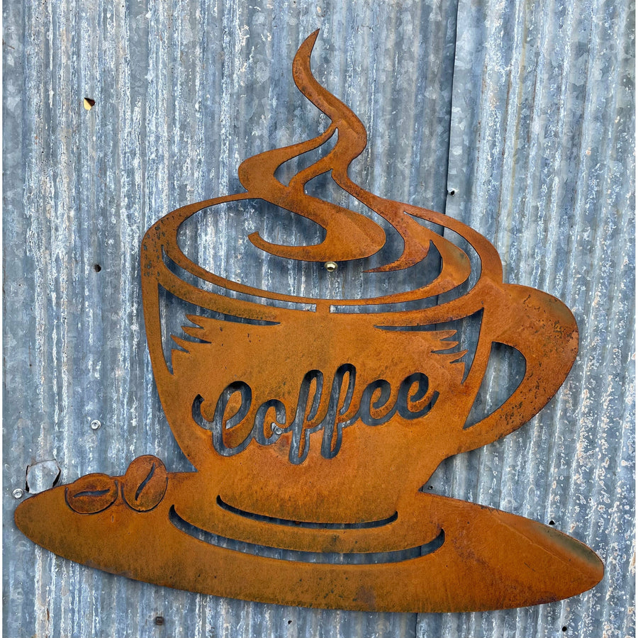 Coffee Sign Metal Wall Art-Old n Dazed
