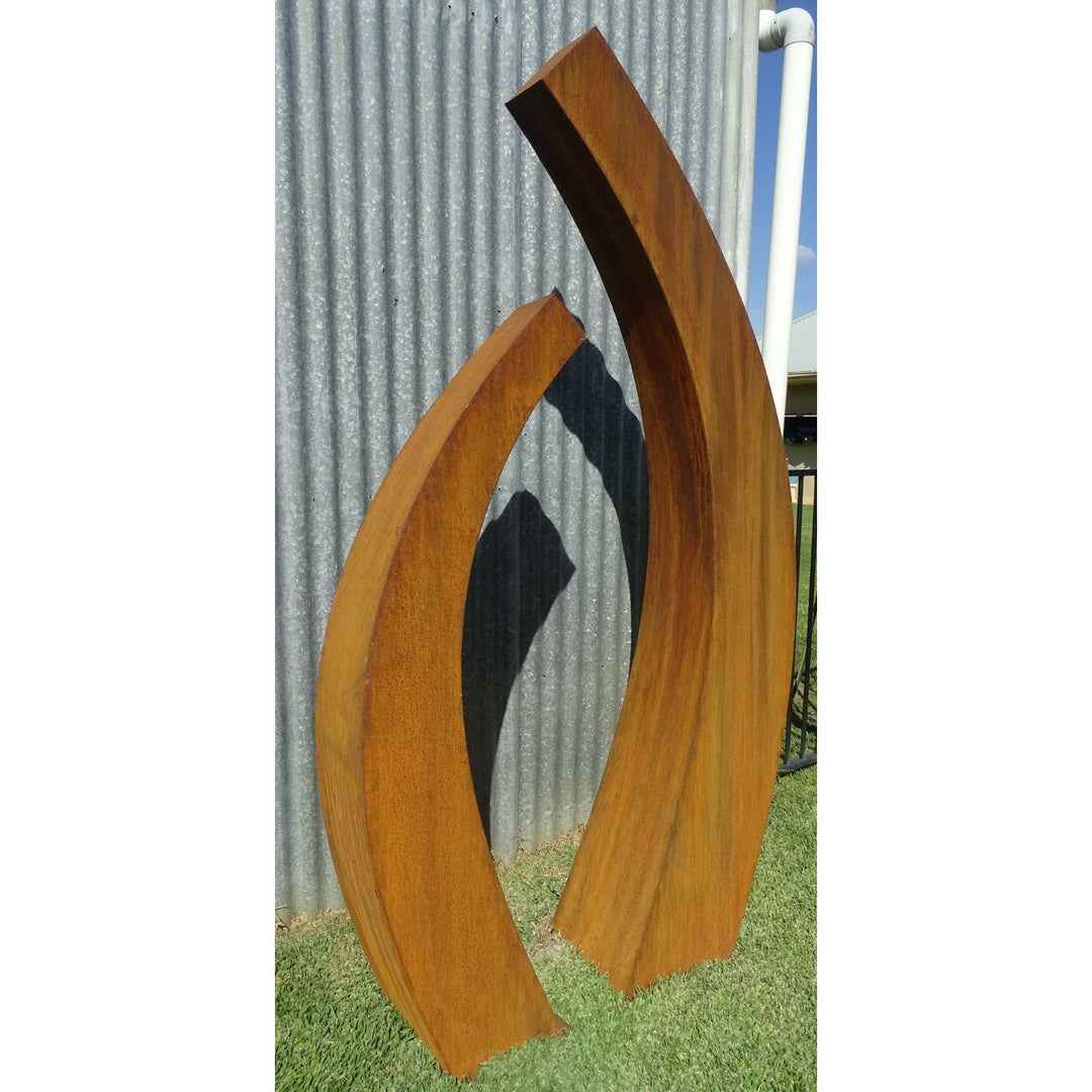 Contemporary Sculpture (available in 3 sizes) Metal Garden Art-Old n Dazed