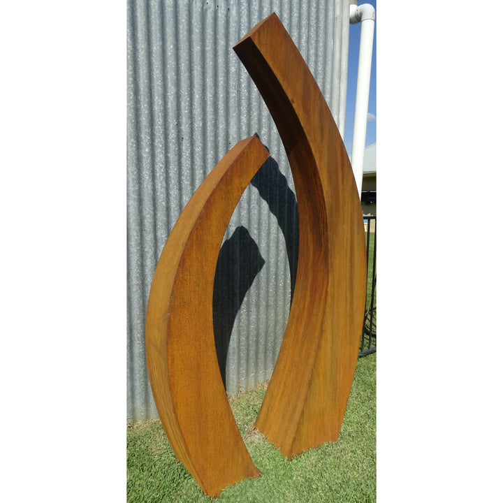Contemporary Sculpture (available in 3 sizes) Metal Garden Art-Old n Dazed