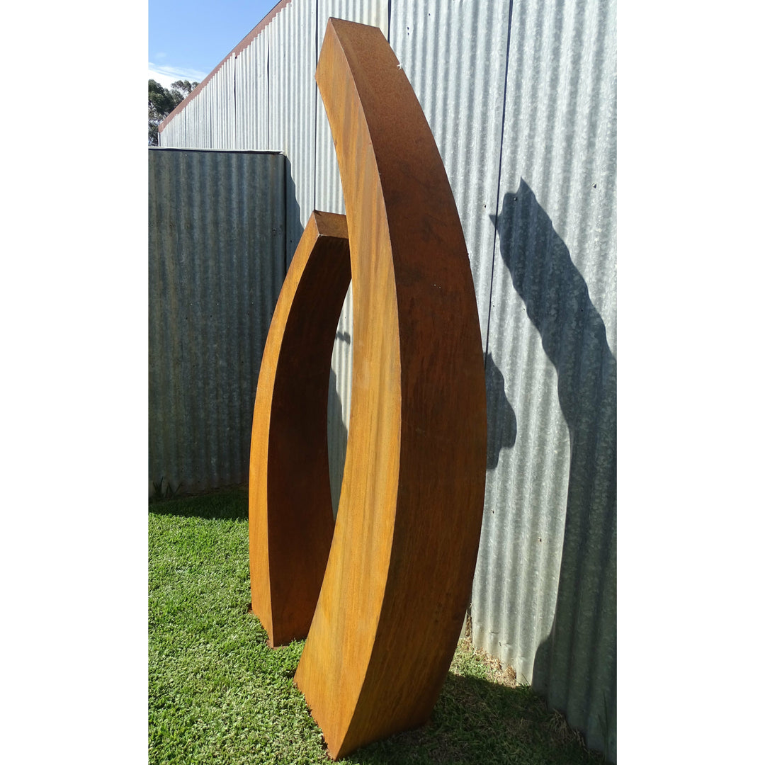 Contemporary Sculpture (available in 3 sizes) Metal Garden Art-Old n Dazed