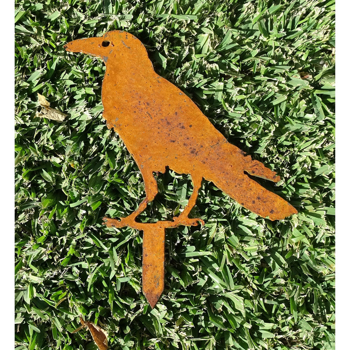 Crow Metal Garden Art-Old n Dazed