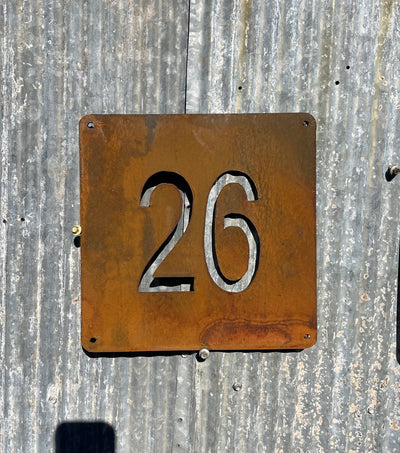 Custom Made Metal House Numbers - Property-Old n Dazed