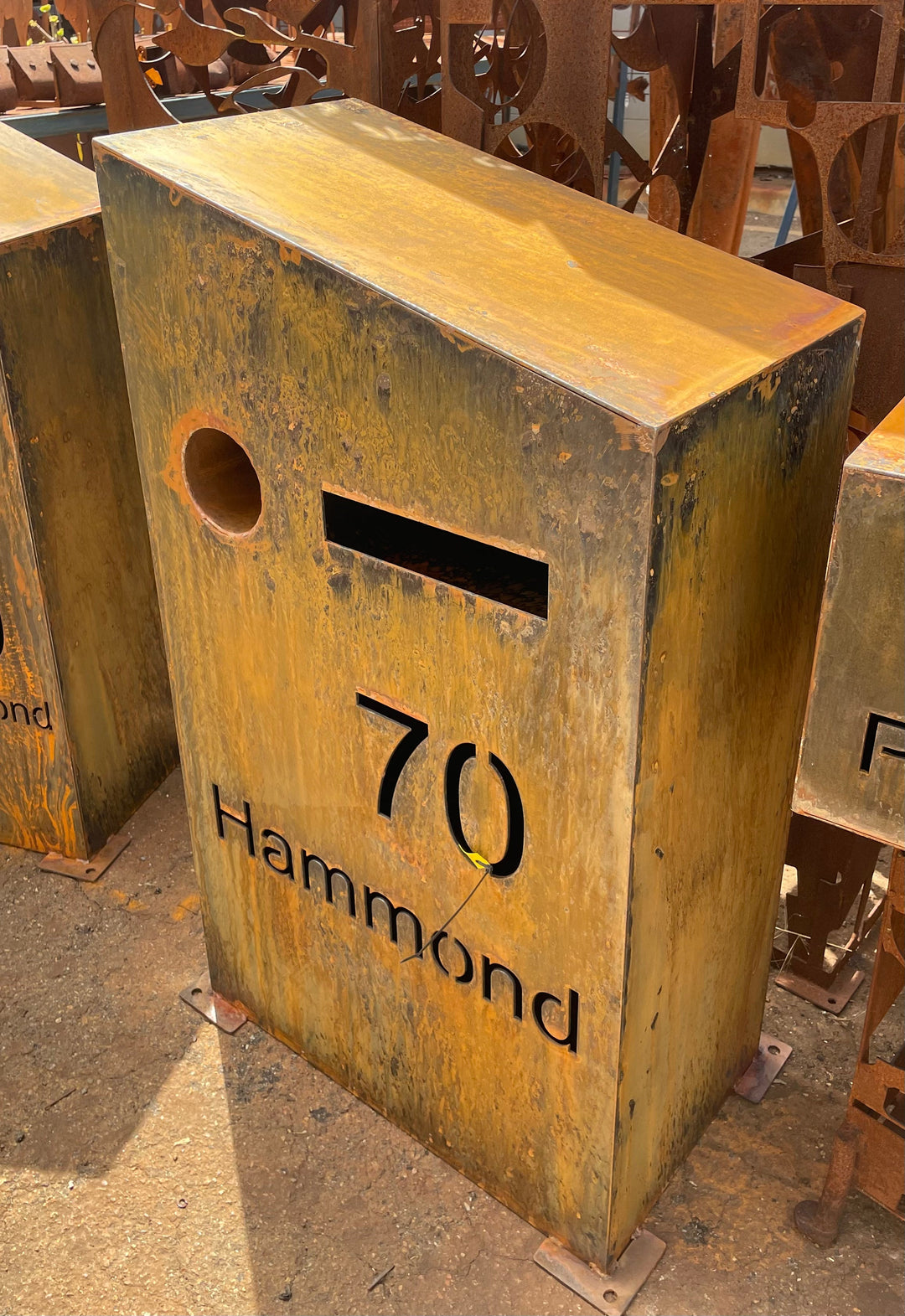 Custom Made Metal Mailbox Double Slope letterbox-Old n Dazed