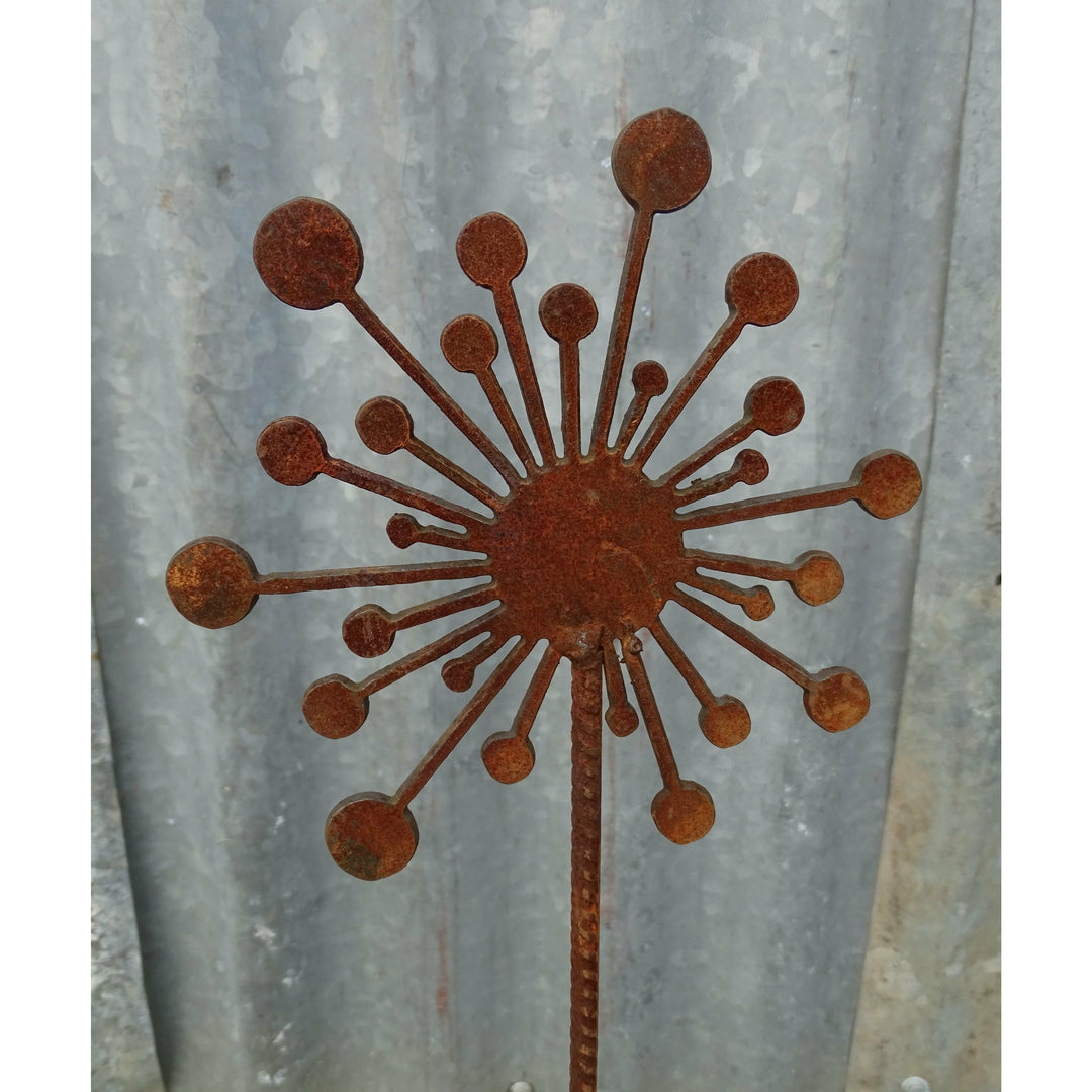 Dandelion Garden Spike Metal Garden Art-Old n Dazed