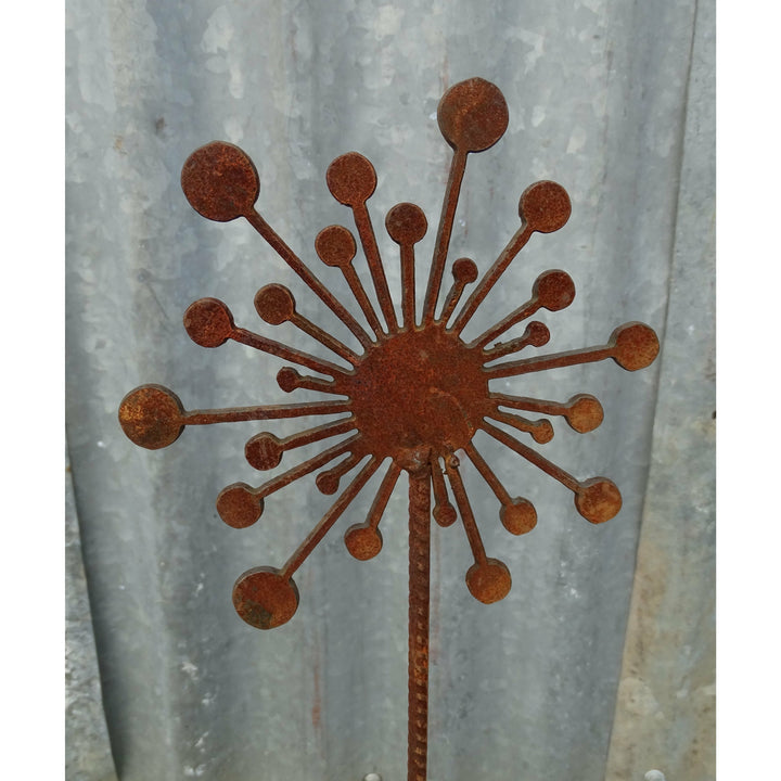 Dandelion Garden Spike Metal Garden Art-Old n Dazed