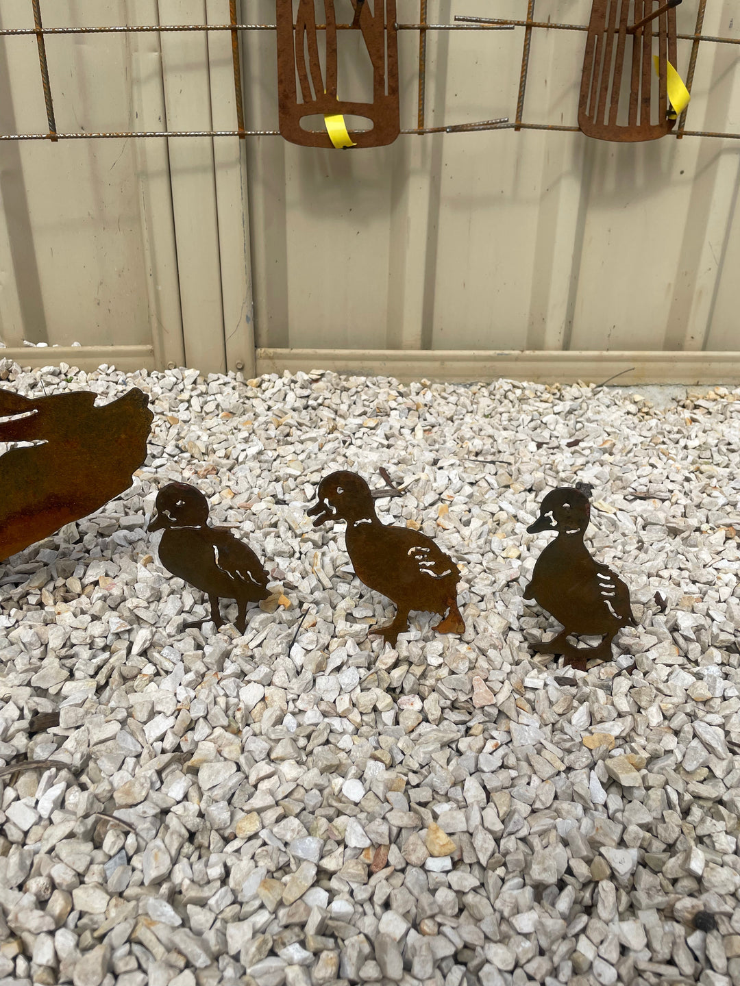 Duck and/or Ducklings - Animal Metal Garden Art-Old n Dazed