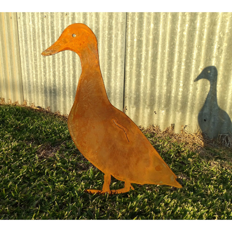 Duck (standing) Metal Garden Art-Old n Dazed