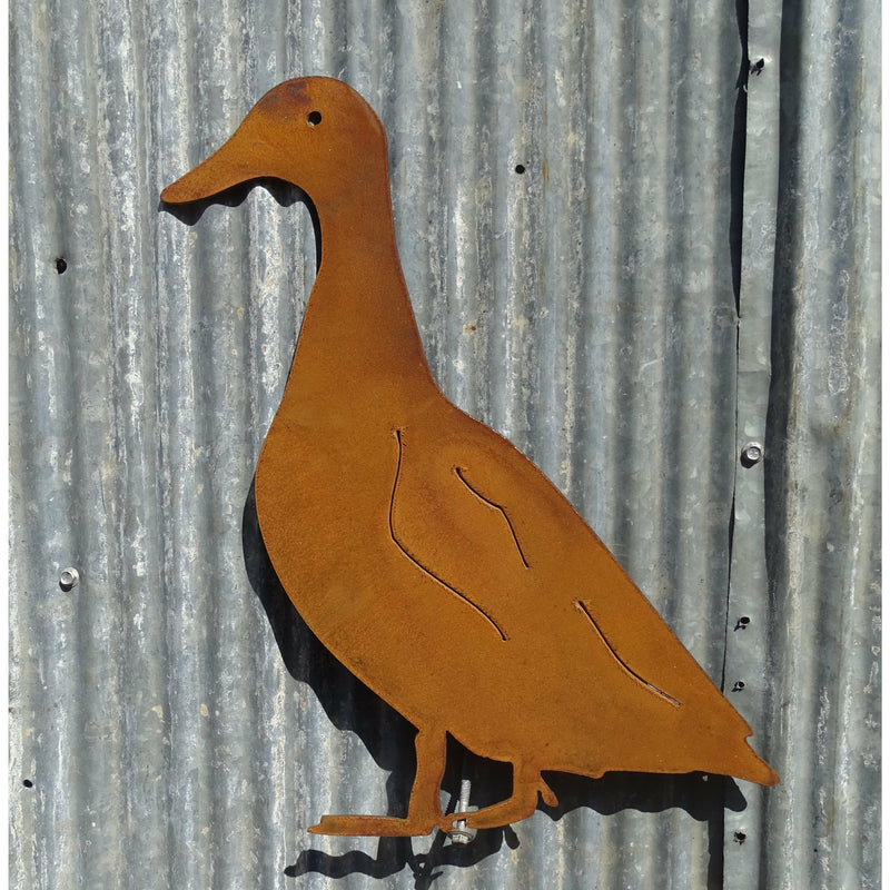 Duck (standing) Metal Wall Art-Old n Dazed