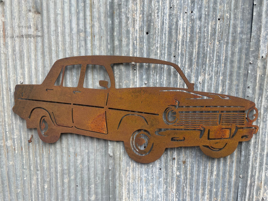 EH Holden Sedan Metal Wall Art-Old n Dazed
