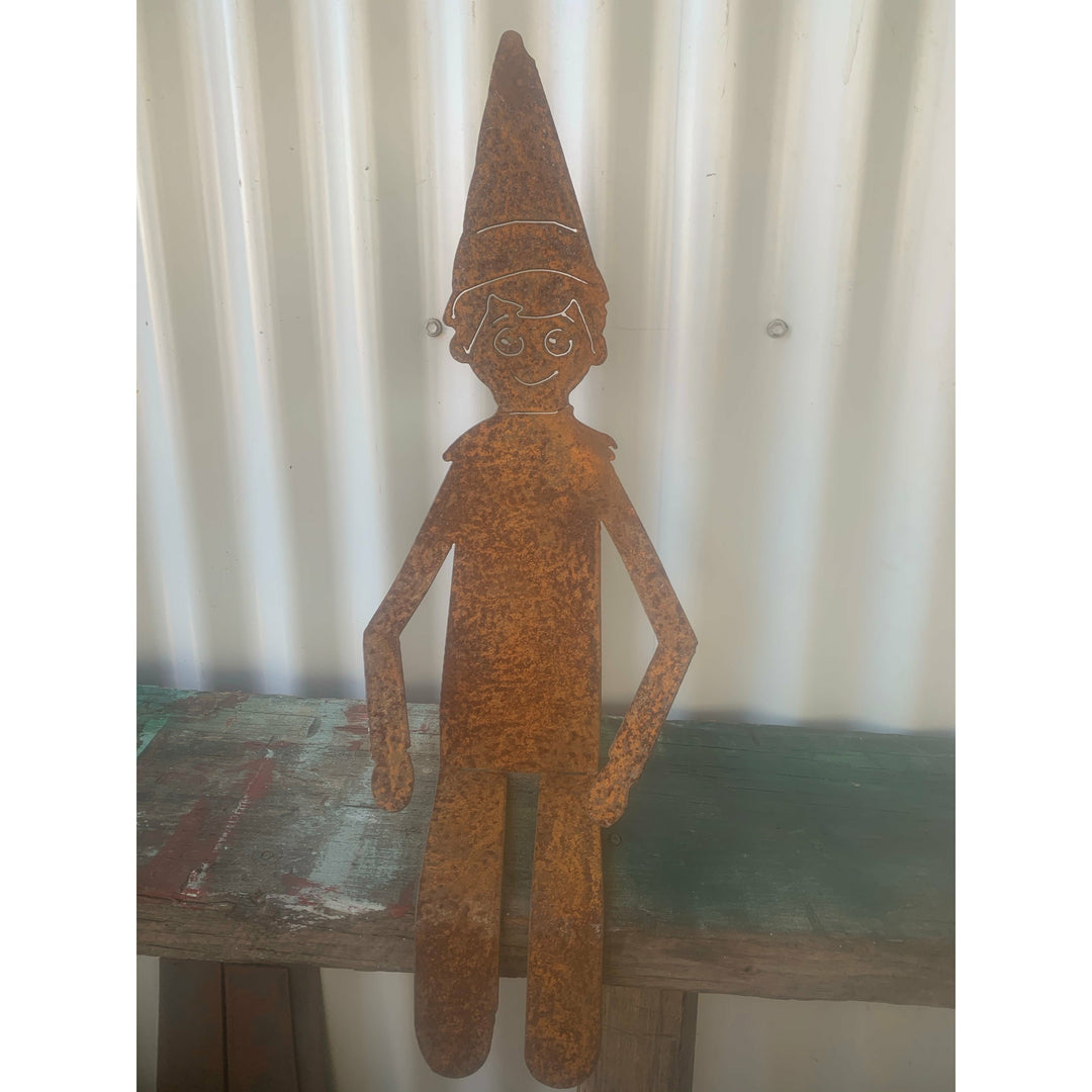 Elf on the shelf Metal Art-Old n Dazed