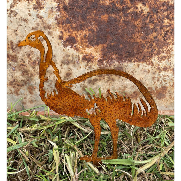 Emu small Metal garden spike-Old n Dazed