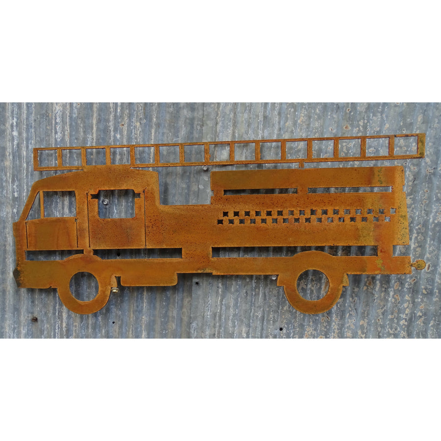 Fire Truck Metal Wall Art-Old n Dazed