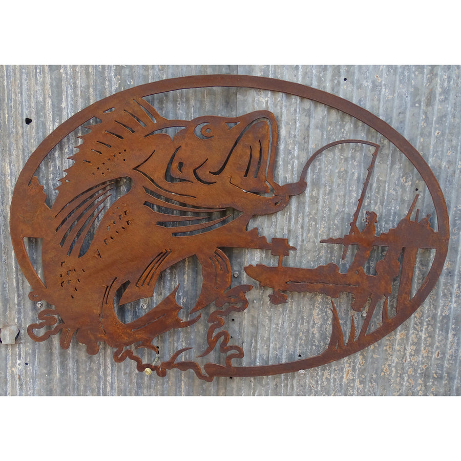 Fish Scene Metal Wall Art-Old n Dazed