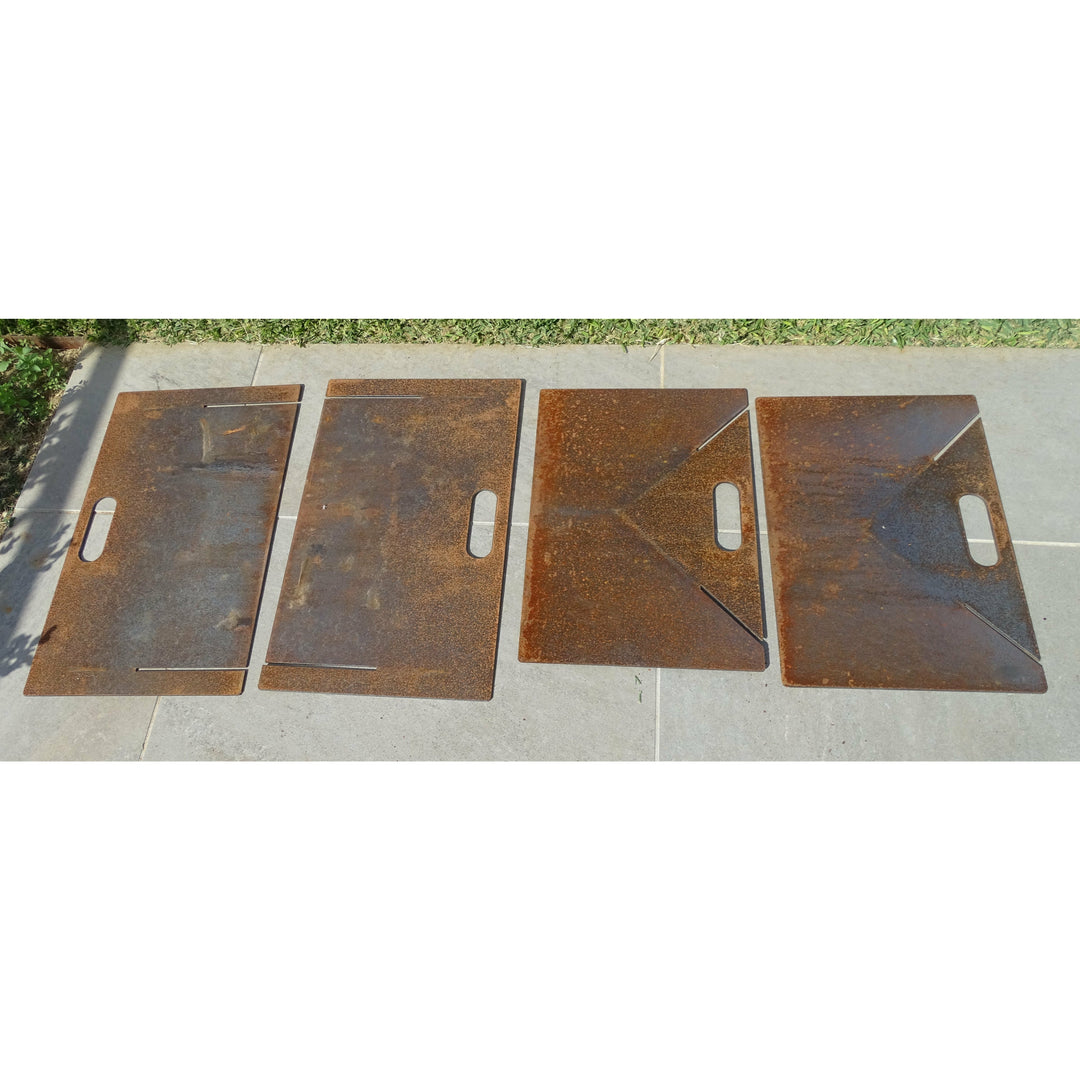 Flat Pack Camping Fire Pit-Old n Dazed