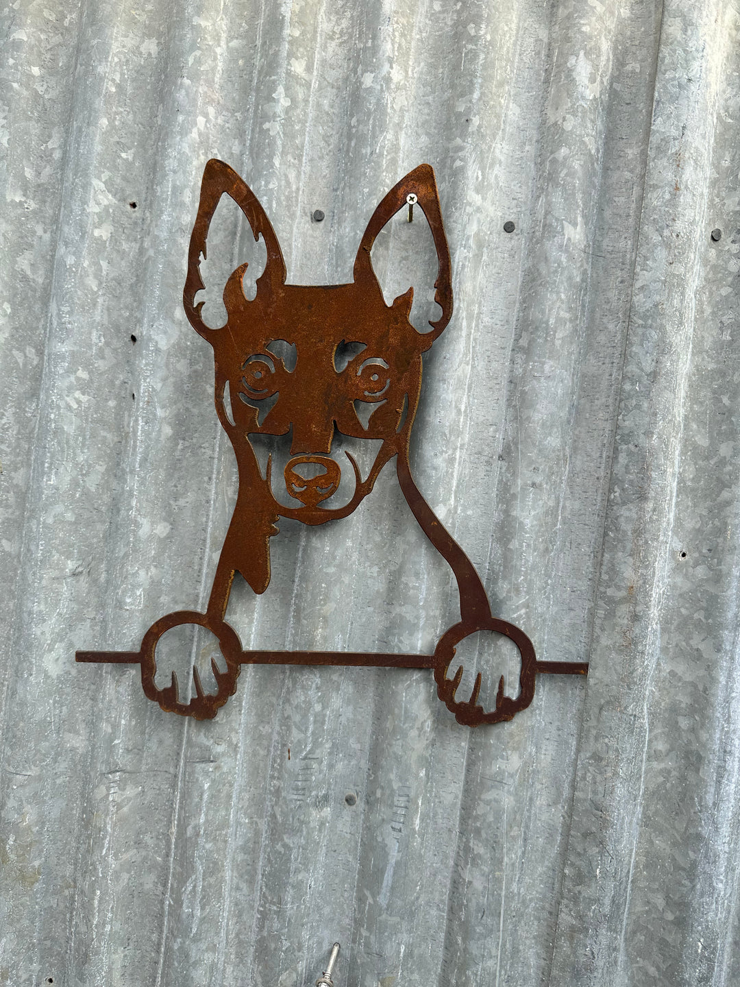 Fox Terrier - Dog Memorial Plaque - Metal Art-Old n Dazed