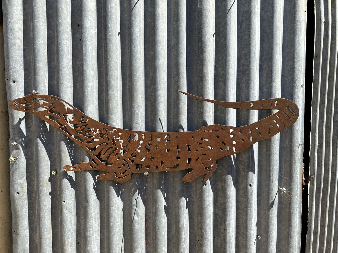Goanna Metal Wall Art / Garden Art-Old n Dazed