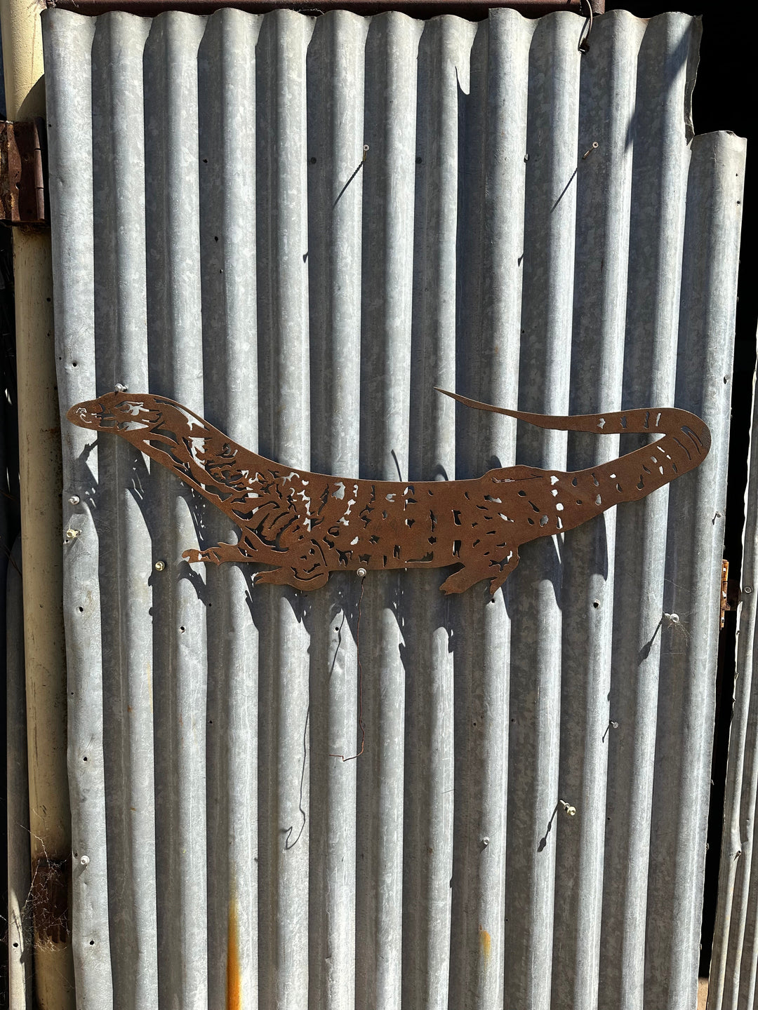 Goanna Metal Wall Art / Garden Art-Old n Dazed