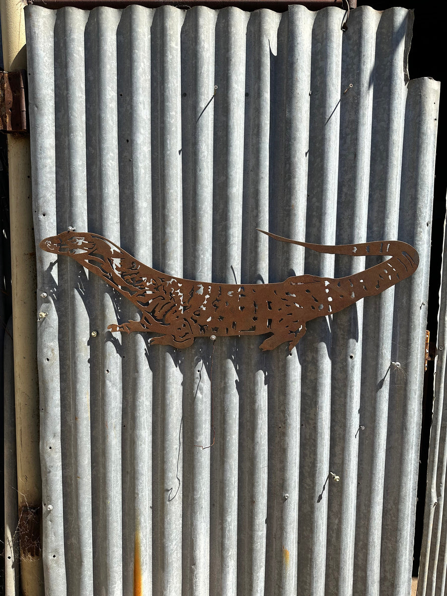 Goanna Metal Wall Art / Garden Art-Old n Dazed