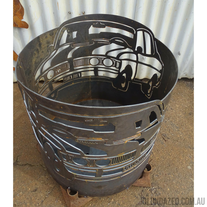 Gt Falcon Ford Round Fire Pit-Old n Dazed